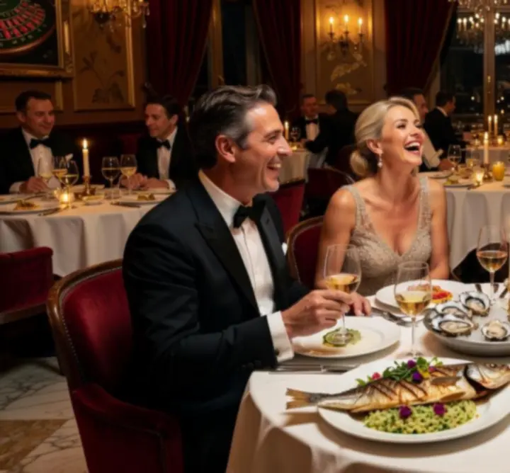 Kolaž luksuznih scena prošlih događanja, večera i proslava u Paradise Royale Zagrebu
